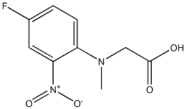 2-[(4-fluoro-2-nitrophenyl)(methyl)amino]acetic acid 구조식 이미지