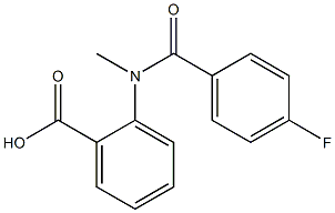 2-[(4-fluorobenzoyl)(methyl)amino]benzoic acid 구조식 이미지