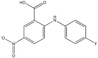 2-[(4-fluorophenyl)amino]-5-nitrobenzoic acid Structure