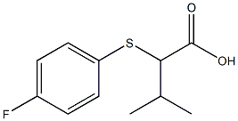 2-[(4-fluorophenyl)sulfanyl]-3-methylbutanoic acid Structure