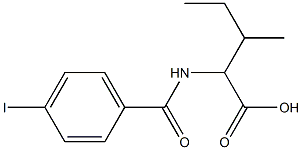 2-[(4-iodophenyl)formamido]-3-methylpentanoic acid 구조식 이미지