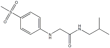 2-[(4-methanesulfonylphenyl)amino]-N-(2-methylpropyl)acetamide Structure