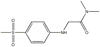 2-[(4-methanesulfonylphenyl)amino]-N,N-dimethylacetamide Structure