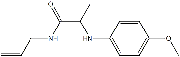 2-[(4-methoxyphenyl)amino]-N-(prop-2-en-1-yl)propanamide 구조식 이미지