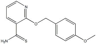 2-[(4-methoxyphenyl)methoxy]pyridine-3-carbothioamide 구조식 이미지