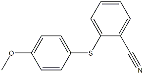 2-[(4-methoxyphenyl)sulfanyl]benzonitrile Structure