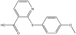 2-[(4-methoxyphenyl)sulfanyl]pyridine-3-carboxylic acid Structure