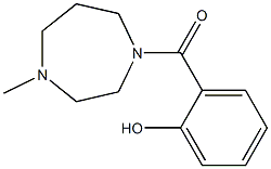 2-[(4-methyl-1,4-diazepan-1-yl)carbonyl]phenol 구조식 이미지
