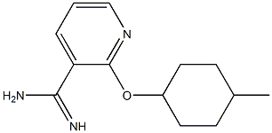 2-[(4-methylcyclohexyl)oxy]pyridine-3-carboximidamide Structure