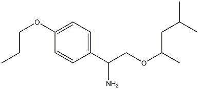 2-[(4-methylpentan-2-yl)oxy]-1-(4-propoxyphenyl)ethan-1-amine Structure