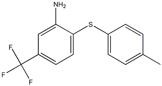 2-[(4-methylphenyl)sulfanyl]-5-(trifluoromethyl)aniline 구조식 이미지