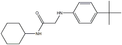 2-[(4-tert-butylphenyl)amino]-N-cyclohexylacetamide 구조식 이미지