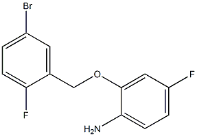 2-[(5-bromo-2-fluorobenzyl)oxy]-4-fluoroaniline Structure