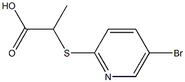 2-[(5-bromopyridin-2-yl)thio]propanoic acid Structure