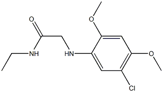 2-[(5-chloro-2,4-dimethoxyphenyl)amino]-N-ethylacetamide 구조식 이미지