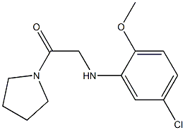 2-[(5-chloro-2-methoxyphenyl)amino]-1-(pyrrolidin-1-yl)ethan-1-one Structure