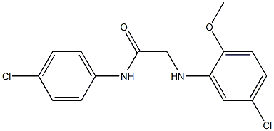 2-[(5-chloro-2-methoxyphenyl)amino]-N-(4-chlorophenyl)acetamide Structure