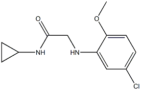 2-[(5-chloro-2-methoxyphenyl)amino]-N-cyclopropylacetamide 구조식 이미지