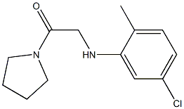 2-[(5-chloro-2-methylphenyl)amino]-1-(pyrrolidin-1-yl)ethan-1-one Structure
