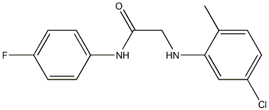 2-[(5-chloro-2-methylphenyl)amino]-N-(4-fluorophenyl)acetamide 구조식 이미지