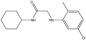 2-[(5-chloro-2-methylphenyl)amino]-N-cyclohexylacetamide Structure