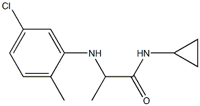 2-[(5-chloro-2-methylphenyl)amino]-N-cyclopropylpropanamide Structure