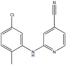 2-[(5-chloro-2-methylphenyl)amino]pyridine-4-carbonitrile 구조식 이미지