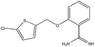 2-[(5-chlorothien-2-yl)methoxy]benzenecarboximidamide 구조식 이미지