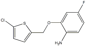 2-[(5-chlorothiophen-2-yl)methoxy]-4-fluoroaniline Structure