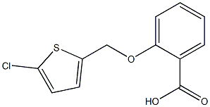 2-[(5-chlorothiophen-2-yl)methoxy]benzoic acid Structure