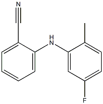 2-[(5-fluoro-2-methylphenyl)amino]benzonitrile Structure