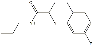 2-[(5-fluoro-2-methylphenyl)amino]-N-(prop-2-en-1-yl)propanamide Structure