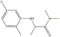 2-[(5-fluoro-2-methylphenyl)amino]-N,N-dimethylpropanamide Structure