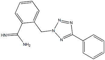 2-[(5-phenyl-2H-1,2,3,4-tetrazol-2-yl)methyl]benzene-1-carboximidamide Structure