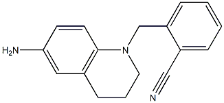 2-[(6-amino-1,2,3,4-tetrahydroquinolin-1-yl)methyl]benzonitrile Structure