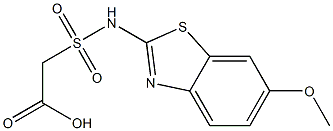 2-[(6-methoxy-1,3-benzothiazol-2-yl)sulfamoyl]acetic acid Structure