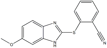 2-[(6-methoxy-1H-1,3-benzodiazol-2-yl)sulfanyl]benzonitrile Structure