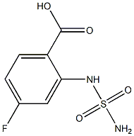 2-[(aminosulfonyl)amino]-4-fluorobenzoic acid 구조식 이미지