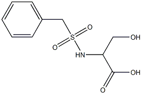 2-[(benzylsulfonyl)amino]-3-hydroxypropanoic acid Structure