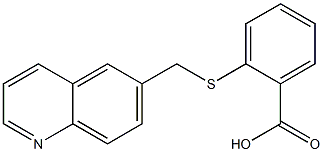 2-[(quinolin-6-ylmethyl)sulfanyl]benzoic acid 구조식 이미지