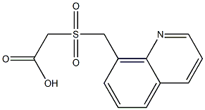 2-[(quinolin-8-ylmethane)sulfonyl]acetic acid 구조식 이미지