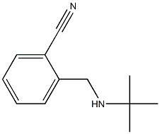 2-[(tert-butylamino)methyl]benzonitrile Structure