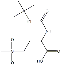 2-[(tert-butylcarbamoyl)amino]-4-methanesulfonylbutanoic acid 구조식 이미지