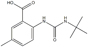 2-[(tert-butylcarbamoyl)amino]-5-methylbenzoic acid 구조식 이미지