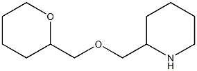 2-[(tetrahydro-2H-pyran-2-ylmethoxy)methyl]piperidine Structure