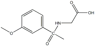 2-[1-(3-methoxyphenyl)acetamido]acetic acid Structure