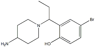 2-[1-(4-aminopiperidin-1-yl)propyl]-4-bromophenol Structure