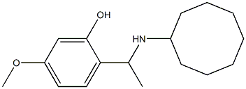 2-[1-(cyclooctylamino)ethyl]-5-methoxyphenol 구조식 이미지
