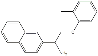 2-[1-amino-2-(2-methylphenoxy)ethyl]naphthalene 구조식 이미지