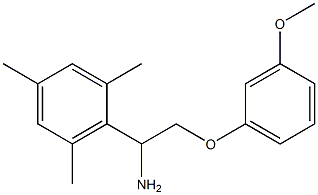 2-[1-amino-2-(3-methoxyphenoxy)ethyl]-1,3,5-trimethylbenzene 구조식 이미지